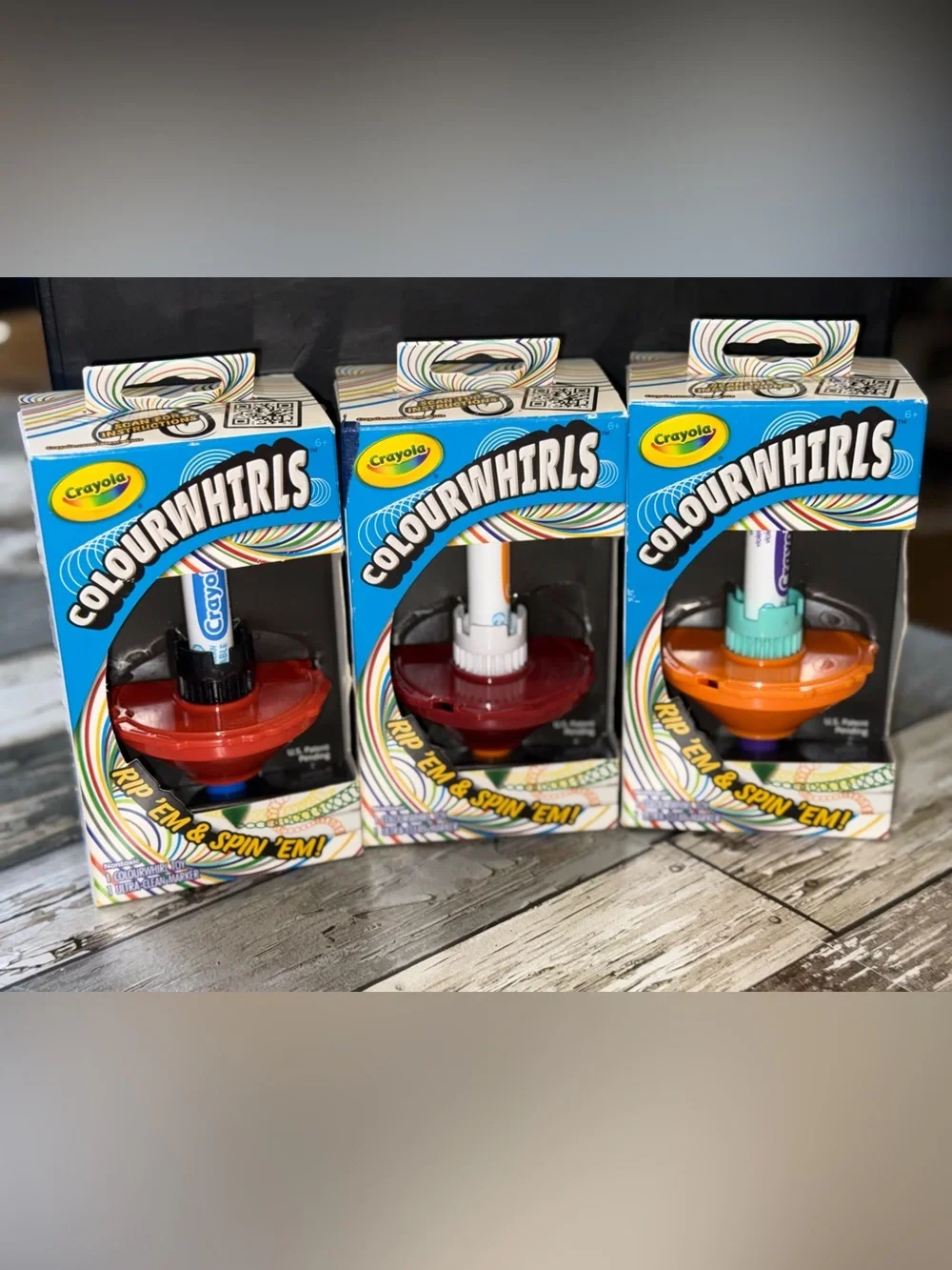 Crayola ColourWhirls Spinner 3pks - NEW